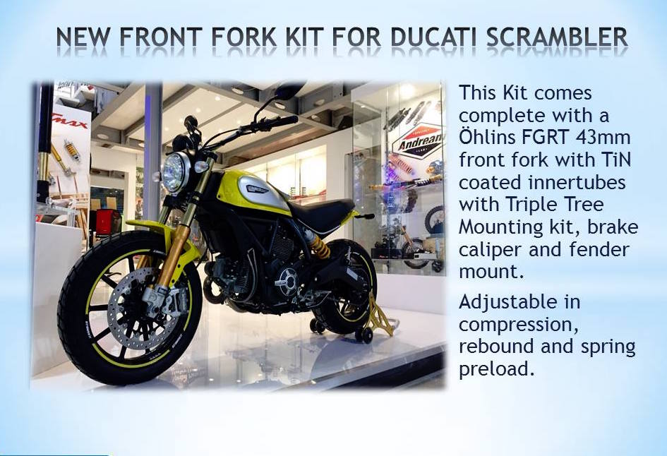 Special Ducati Scrambler Ohlins Fgrt Front Forks Gold Black Ducati Forum