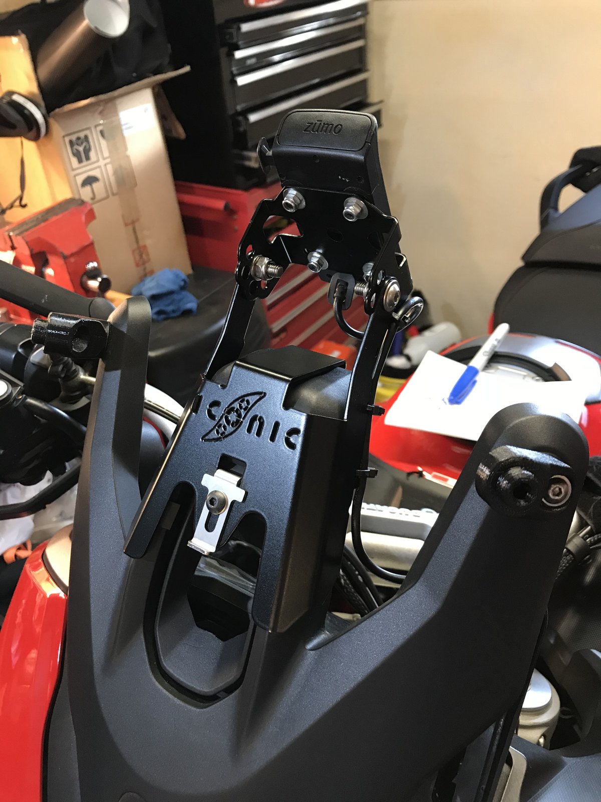 ducati multistrada sat nav mount