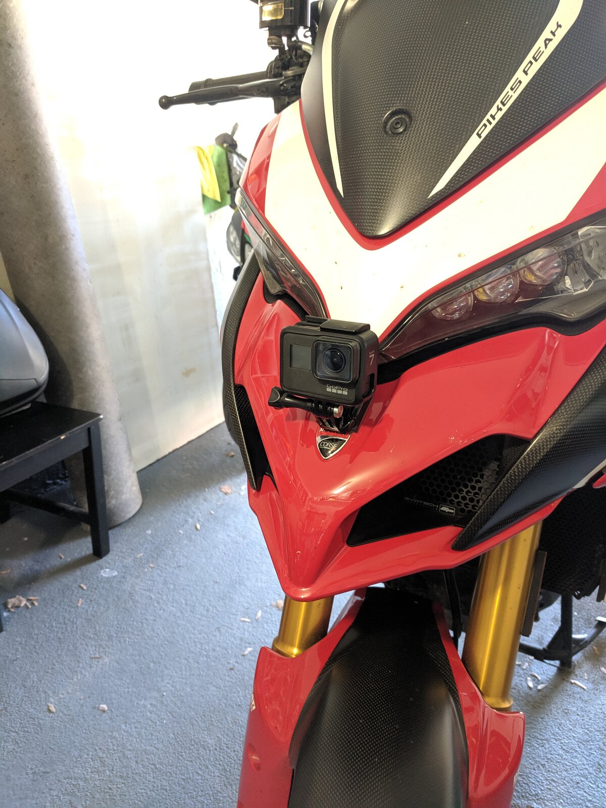 Panigale v4 deals gopro mount