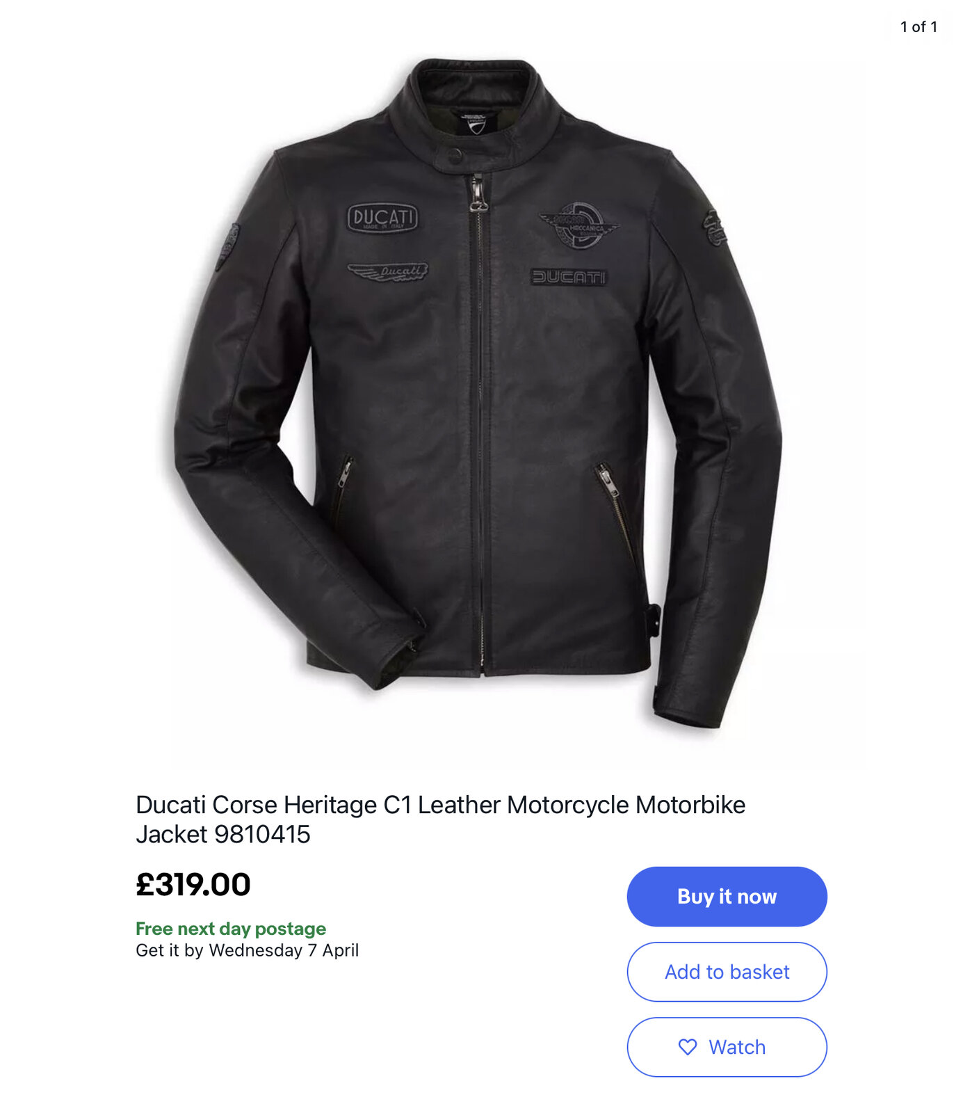 Ducati heritage shop leather jacket