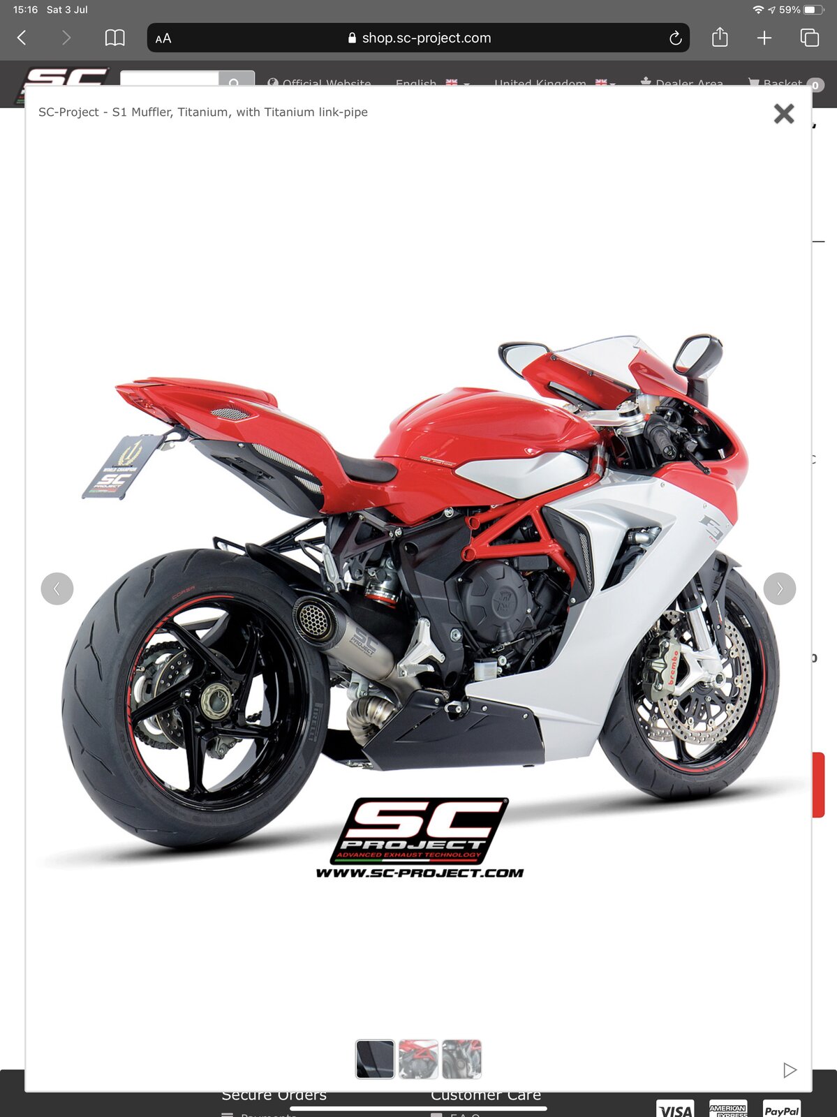 Sc project online panigale v2