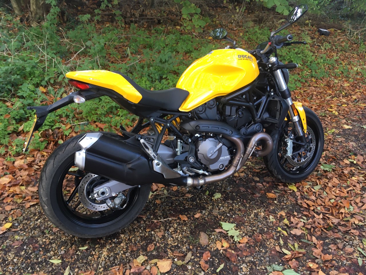 ducati monster 821 yellow