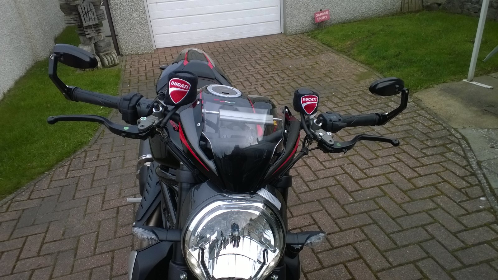 ducati monster bar end mirrors