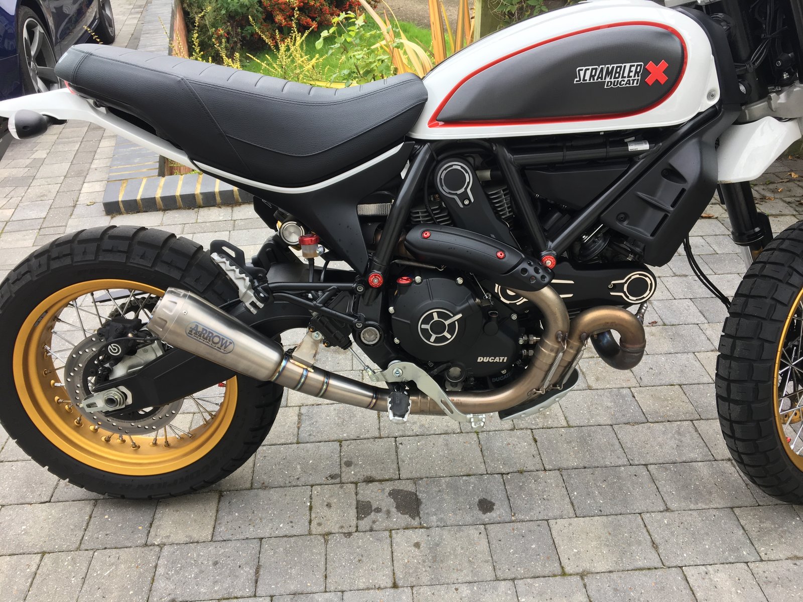 Ducati scrambler deals desert sled exhaust