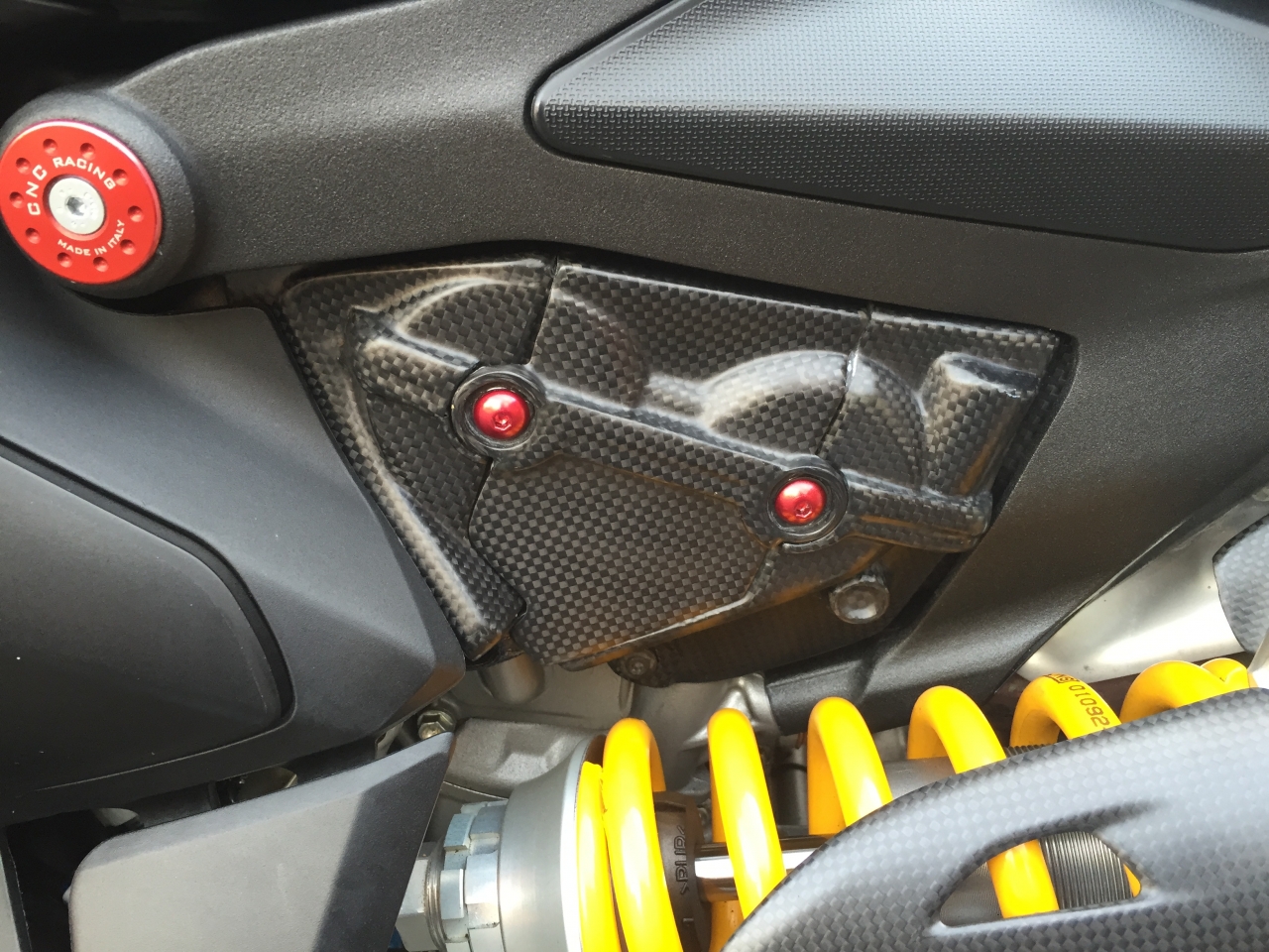 LHS Carbon engine cover (Supplied by Conquest Carbon)