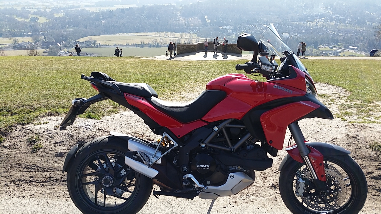 first ride out on my new Multistrada to Boxhill