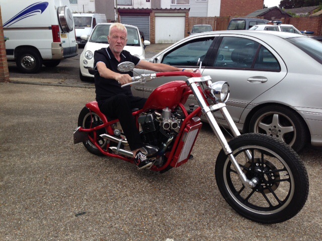 MY HONDA VT 750 POWERED HARDTAIL LOWRIDER CHOPP