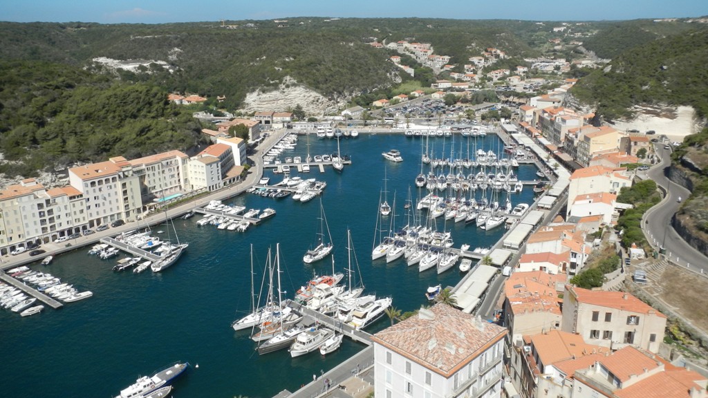 View of the harbour taken from the ramparts of the Old Town