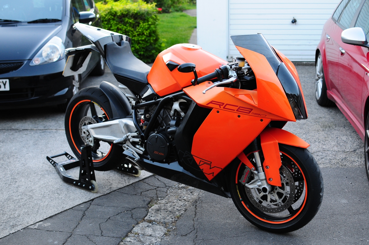 KTM RC8 Track Bike