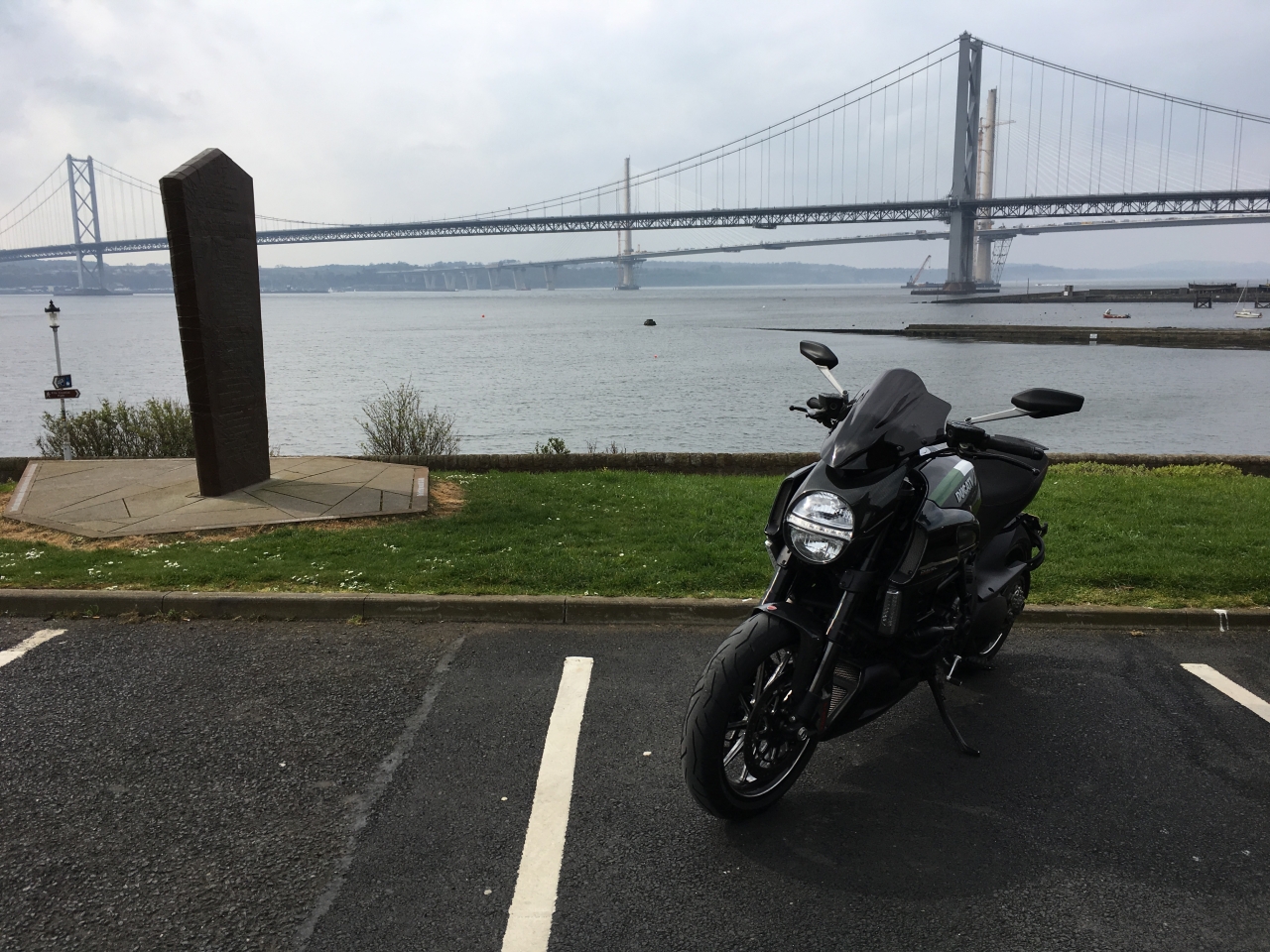 Forth Bridges in the Background.