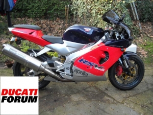 Aprilia RSV Mille
Looked like it had been used as a ditch pump when I bought it. Done it up, thrashed it round France, and swapped it for the ST2.