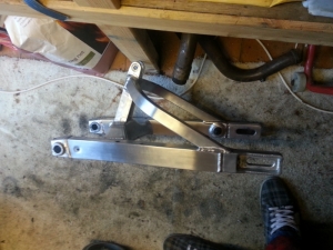 Swing arm cleaned up.