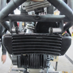 012) Lots of custom made parts. S4R Oil cooler, S2r oil lines coming. (mid 2012) Note bracing on (unpainted) frame.