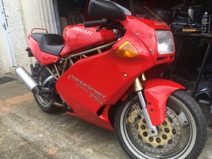 750SS getting ready for MOT