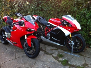 1199 Panigale and 848 track bike