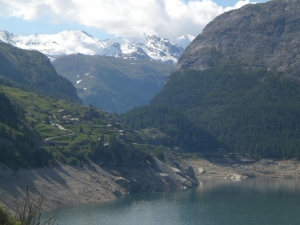 From Bourg st Maurice heading towards Val d'isere. Then up Col D'iseran.