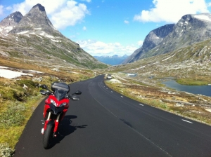 Multistrada på Trollstigen