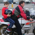 Sitting on the back of my Dad's old '85 Pantah 600 before he leaves for France for a few days. Boy this was a while ago!!